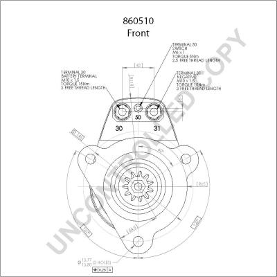 Prestolite Electric 860510GB - Стартер autosila-amz.com