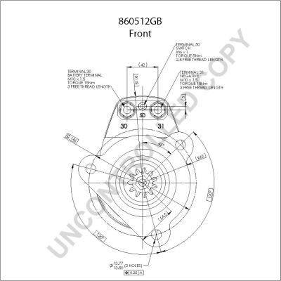 Prestolite Electric 860512GB - Стартер autosila-amz.com