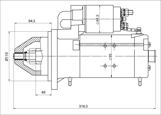 Prestolite Electric 861035 - Стартер autosila-amz.com