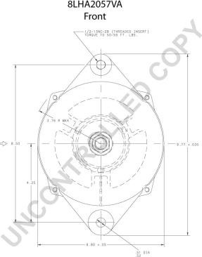 Prestolite Electric 8LHA2057VA - ГЕНЕРАТОР autosila-amz.com