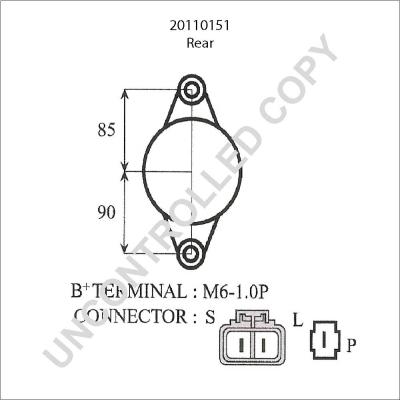 Prestolite Electric 20110151 - Генератор autosila-amz.com