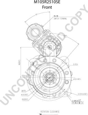 Prestolite Electric M105R2510SE - Р С Р С С Р С (12v,5.0kW,10 zД bГ w) autosila-amz.com