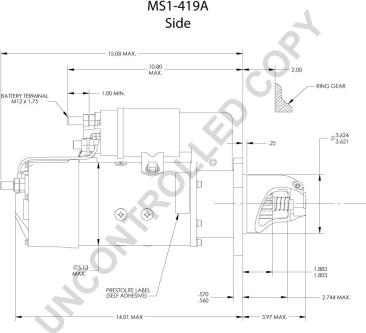 Prestolite Electric MS1-419A - Автозапчасть autosila-amz.com