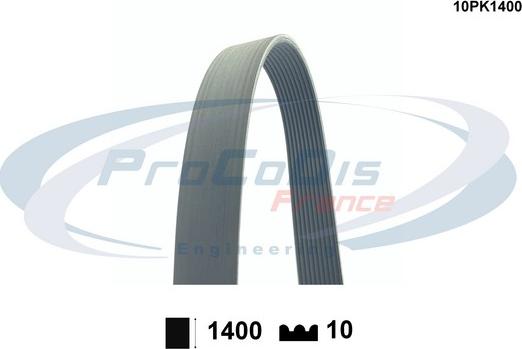 Procodis France 10PK1400 - Поликлиновой ремень autosila-amz.com