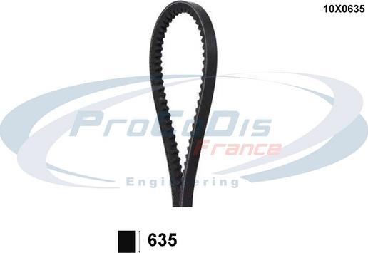 Procodis France 10X0635 - Клиновой ремень, поперечные рёбра autosila-amz.com