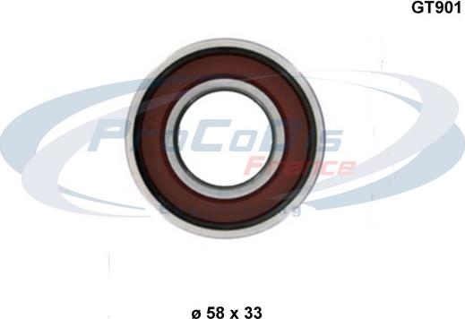 Procodis France GT901 - Натяжной ролик, зубчатый ремень ГРМ autosila-amz.com
