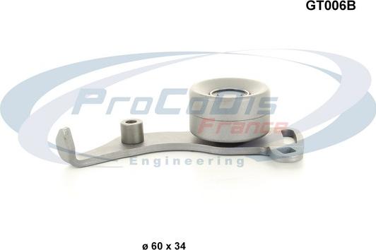 Procodis France GT006B - Натяжной ролик, зубчатый ремень ГРМ autosila-amz.com