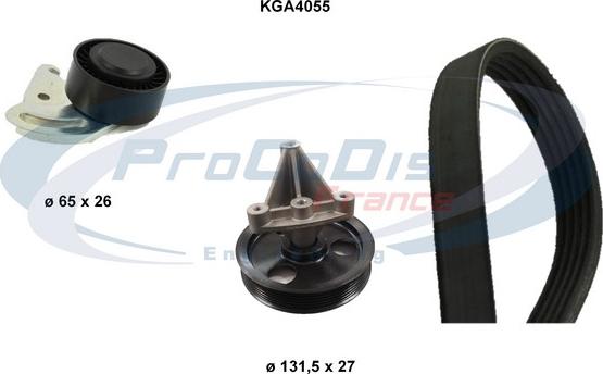Procodis France KGA4055 - Поликлиновый ременный комплект autosila-amz.com