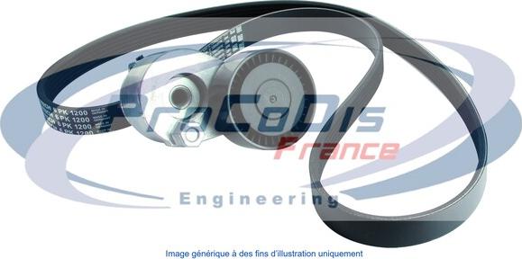 Procodis France KGA6019 - Поликлиновый ременный комплект autosila-amz.com