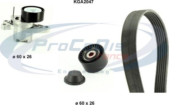 Procodis France KGA2047 - Поликлиновый ременный комплект autosila-amz.com