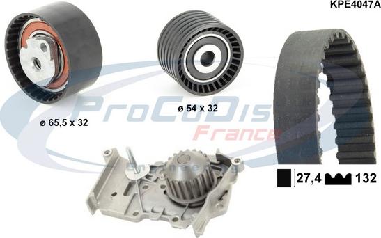 Procodis France KPE4047A - Водяной насос + комплект зубчатого ремня ГРМ autosila-amz.com