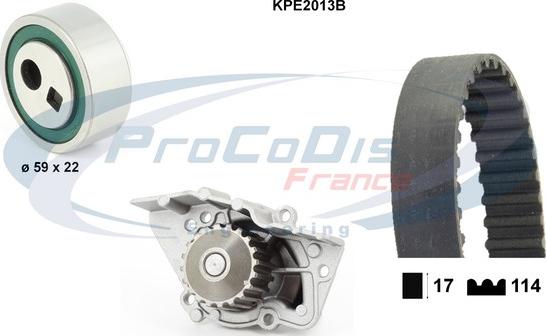 Procodis France KPE2013B - Водяной насос + комплект зубчатого ремня ГРМ autosila-amz.com