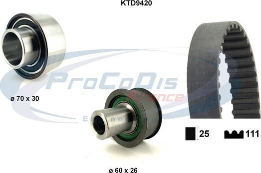 Procodis France KTD9420 - Комплект зубчатого ремня ГРМ autosila-amz.com