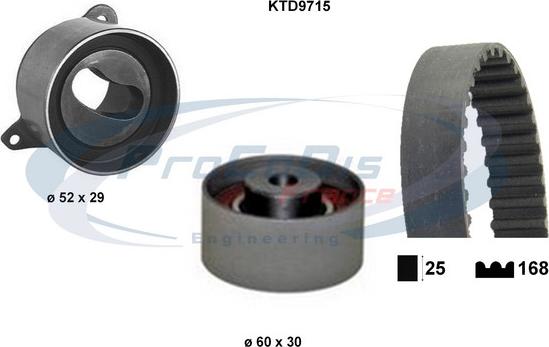 Procodis France KTD9715 - Комплект зубчатого ремня ГРМ autosila-amz.com