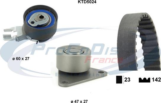 Procodis France KTD5024 - Комплект зубчатого ремня ГРМ autosila-amz.com