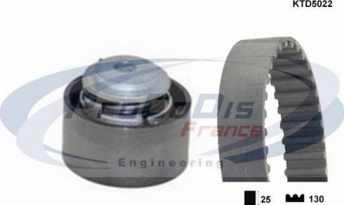 Procodis France KTD5022 - Комплект зубчатого ремня ГРМ autosila-amz.com