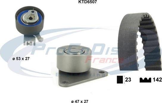 Procodis France KTD6507 - Комплект зубчатого ремня ГРМ autosila-amz.com
