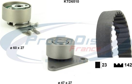 Procodis France KTD6510 - Комплект зубчатого ремня ГРМ autosila-amz.com