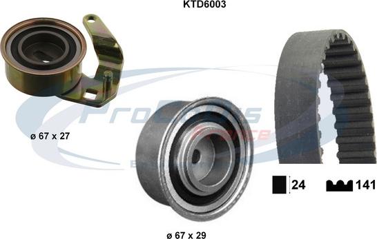 Procodis France KTD6003 - Комплект зубчатого ремня ГРМ autosila-amz.com