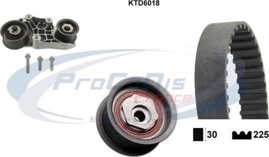 Procodis France KTD6018 - Комплект зубчатого ремня ГРМ autosila-amz.com