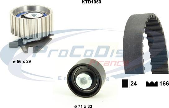 Procodis France KTD1050 - Комплект зубчатого ремня ГРМ autosila-amz.com