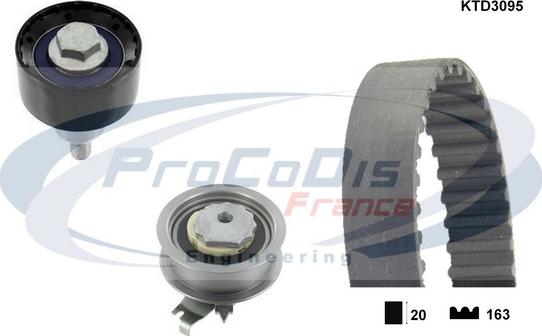 Procodis France KTD3095 - Комплект зубчатого ремня ГРМ autosila-amz.com