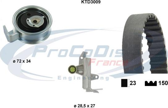 Procodis France KTD3009 - Комплект зубчатого ремня ГРМ autosila-amz.com