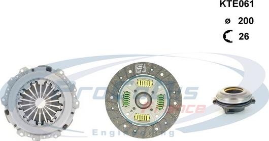 Procodis France KTE061 - Комплект сцепления autosila-amz.com