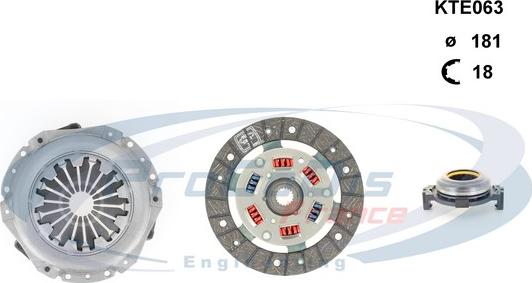 Procodis France KTE063 - Комплект сцепления autosila-amz.com