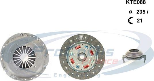 Procodis France KTE088 - Комплект сцепления autosila-amz.com