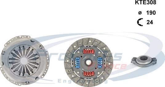 Procodis France KTE308 - Комплект сцепления autosila-amz.com