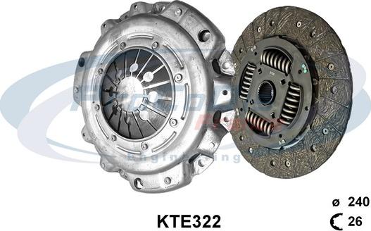 Procodis France KTE322 - Комплект сцепления autosila-amz.com