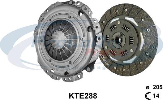 Procodis France KTE288 - Комплект сцепления autosila-amz.com