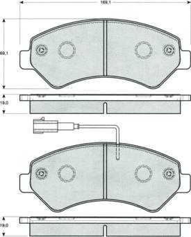 Procodis France PF1440 - Тормозные колодки, дисковые, комплект autosila-amz.com