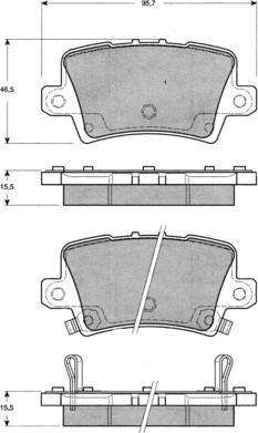 Procodis France PF1453 - Тормозные колодки, дисковые, комплект autosila-amz.com