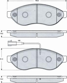 Procodis France PF1439 - Тормозные колодки, дисковые, комплект autosila-amz.com