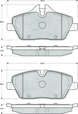 Procodis France PF1433 - Тормозные колодки, дисковые, комплект autosila-amz.com