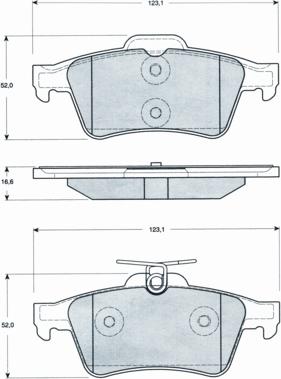 Procodis France PF1428 - Тормозные колодки, дисковые, комплект autosila-amz.com