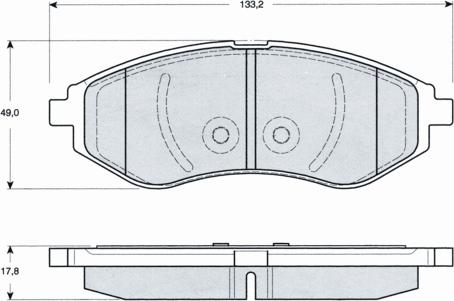 Procodis France PF1422 - Тормозные колодки, дисковые, комплект autosila-amz.com