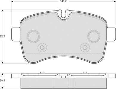 Procodis France PF1600 - Тормозные колодки, дисковые, комплект autosila-amz.com