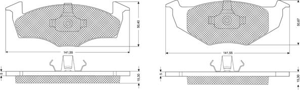 Procodis France PF10851 - Тормозные колодки, дисковые, комплект autosila-amz.com