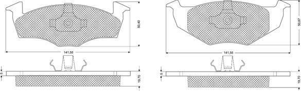 Procodis France PF1086 - Тормозные колодки, дисковые, комплект autosila-amz.com