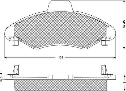 Procodis France PF10821 - Тормозные колодки, дисковые, комплект autosila-amz.com