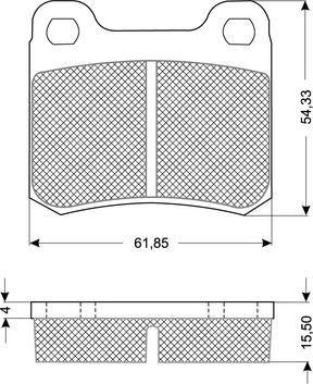 Procodis France PF10371 - Тормозные колодки, дисковые, комплект autosila-amz.com