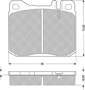 Procodis France PF10224 - Тормозные колодки, дисковые, комплект autosila-amz.com