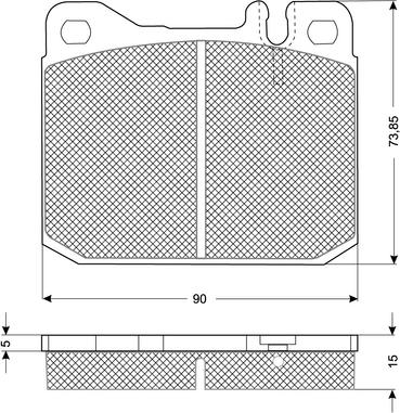 Procodis France PF1022 - Тормозные колодки, дисковые, комплект autosila-amz.com