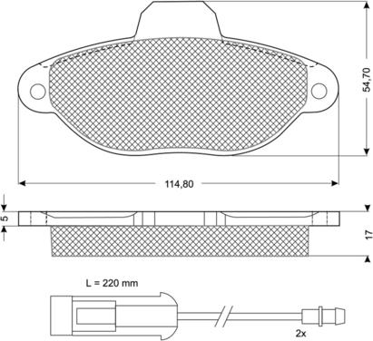 Procodis France PF1072 - Тормозные колодки, дисковые, комплект autosila-amz.com