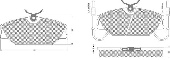 Procodis France PF1077 - Тормозные колодки, дисковые, комплект autosila-amz.com