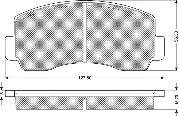 Nipparts J360324 - Тормозные колодки, дисковые, комплект autosila-amz.com