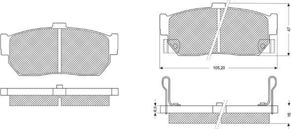 Procodis France PF1159 - Тормозные колодки, дисковые, комплект autosila-amz.com